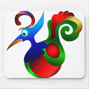 Papageienmuscheln Ave-Avior-Vogeldekorative Feder Mousepad