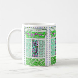 Papageienpapagei-Dschungel im Jugendstil Kaffeetasse