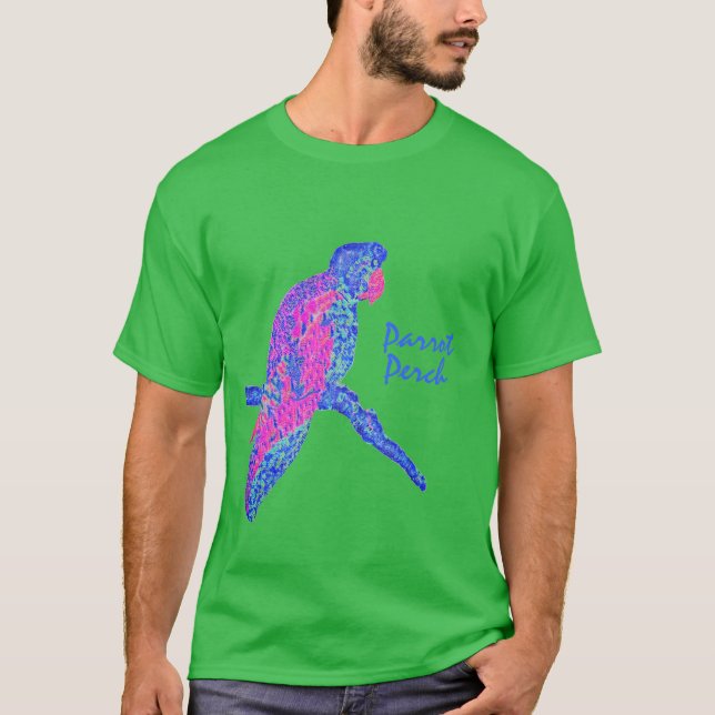 Papageienperch (Erwachsene) T-Shirt (Vorderseite)