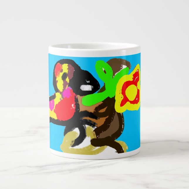 Papageientag Jumbo-Tasse (Vorderseite)