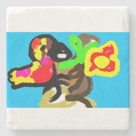 Papageientag Steinuntersetzer