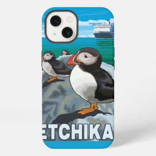Papageientaucher & Kreuzfahrtschiff - Ketchikan, A iPhone Hülle