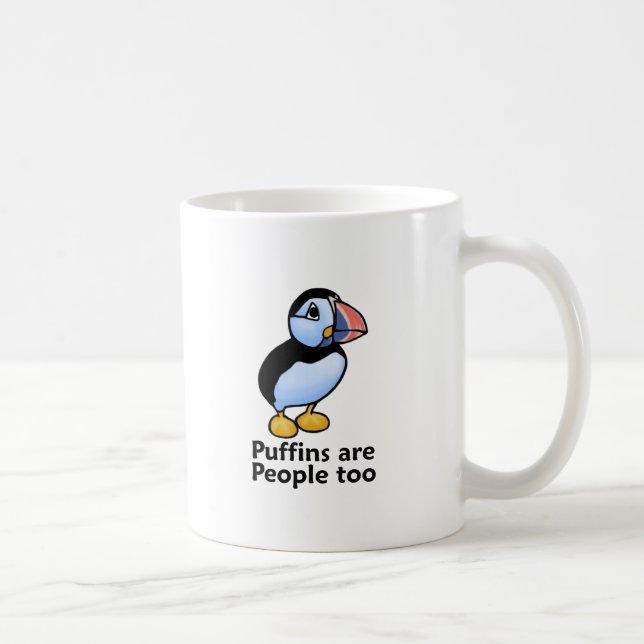 Papageientaucher sind Leute auch Kaffeetasse (Rechts)