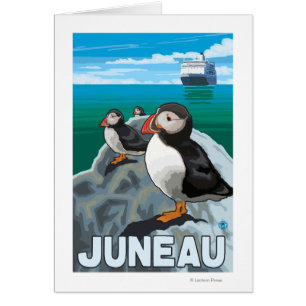 Papageientaucher u. Kreuzschiff - Juneau, Alaska