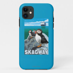 Papageientaucher u. Kreuzschiff - Skagway, Alaska Case-Mate iPhone Hülle