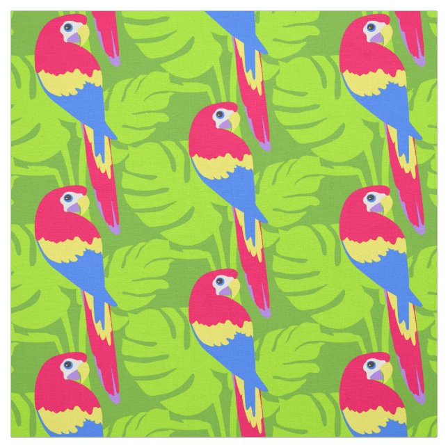 Papageienvogelkunst mit lila Stoff (Muster)