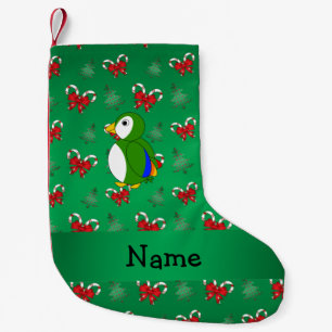 Papageienwein mit personalisiertem Namen Kleiner Weihnachtsstrumpf
