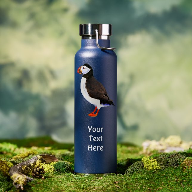 Papageitaucher Trinkflasche (Außenbereich (gedreht))