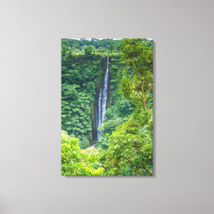 Papapapaitai-Wasserfall im Dschungel Leinwanddruck