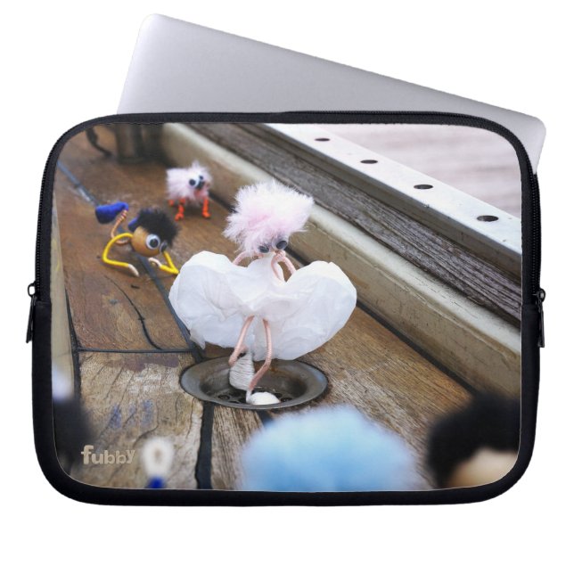 Paparazzi bij Fubby op rooster. Laptopschutzhülle (Vorderseite)