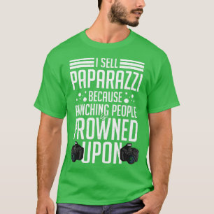 Paparazzi-Fotos Fotograf-Kamera Fotografie T-Shirt