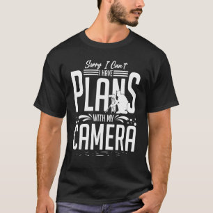 Paparazzi-Fotos Fotograf-Kamera Fotografie T-Shirt