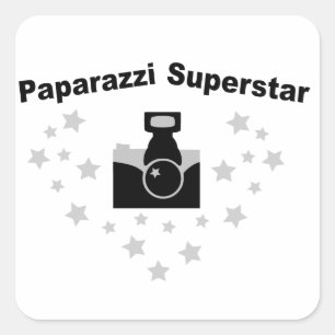 Paparazzi-Kamera Quadratischer Aufkleber