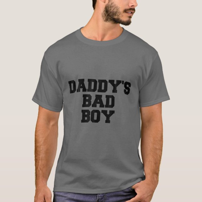Papa's Bad Boy Quote T-Shirt (Vorderseite)