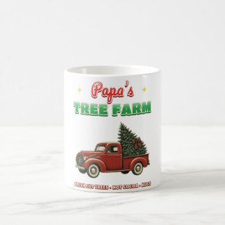 Papa's Baumfarm Retro-Weihnachtswagen-Tasse Kaffeetasse