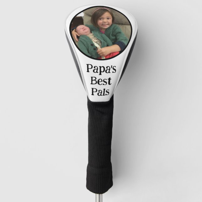 Papas beste Pal(s) Foto-Cover Golf Headcover (Vorderseite)