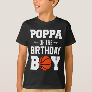 Papas des Geburtstagsjungen Basketball Junge Fami T-Shirt