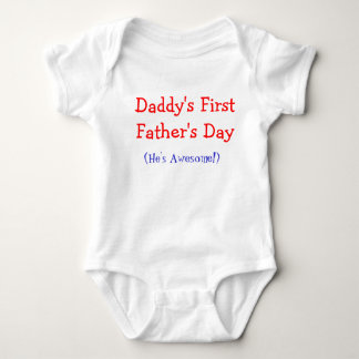 Papa's First Vatertag Baby Onsie Strampler
