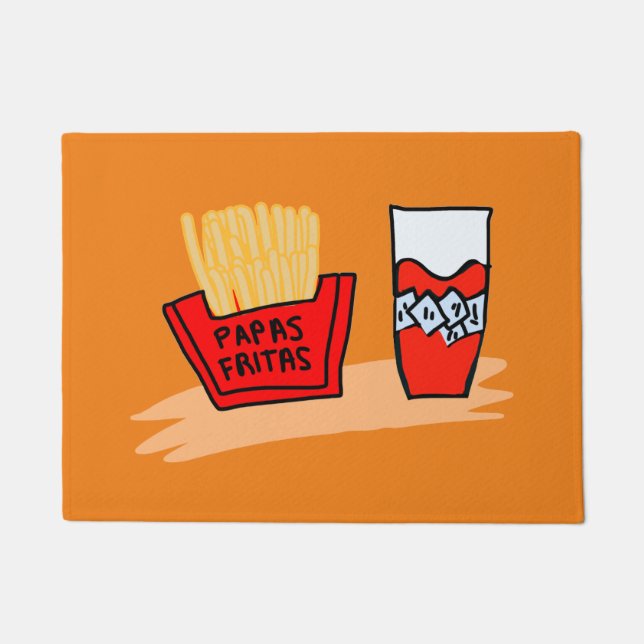 Papas fritas fußmatte (Vorderseite)