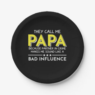 Papas Geschenk Sie nennen mich Papas Pappteller
