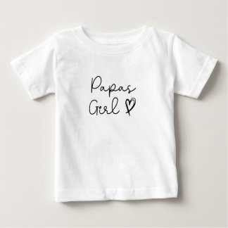 Papas Girl Baby T-shirt