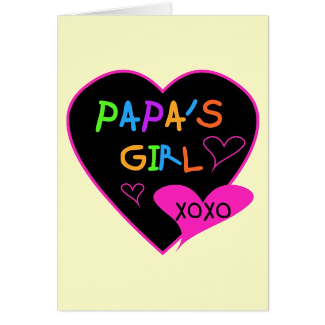 Papa's Girl T-Shirts, Hats, Tasse, Buttons, Kleidu (Vorne)