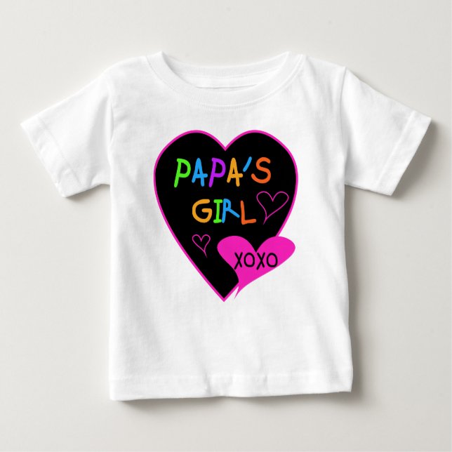Papa's Girl T-Shirts, Hats, Tasse, Buttons, Kleidu Baby T-shirt (Vorderseite)