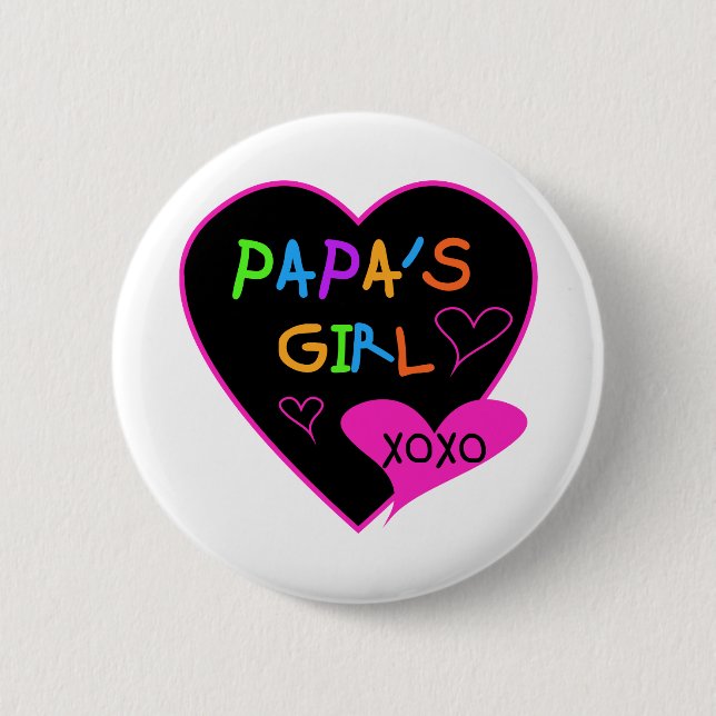 Papa's Girl T-Shirts, Hats, Tasse, Buttons, Kleidu Button (Vorderseite)
