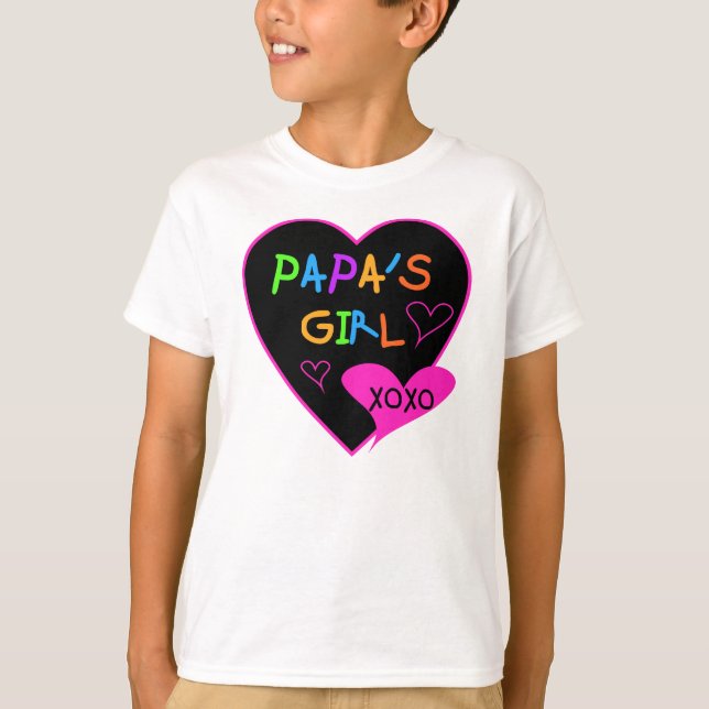 Papa's Girl T-Shirts, Hats, Tasse, Buttons, Kleidu T-Shirt (Vorderseite)
