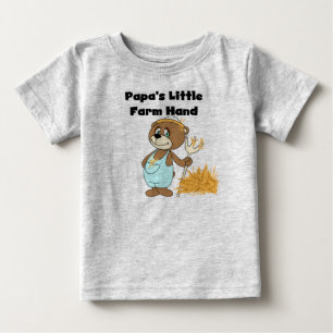Papas kleine Farmhandgeschenke und -geschenke Baby T-shirt
