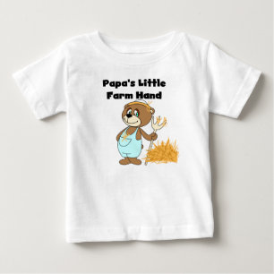 Papas kleine Farmhandgeschenke und -geschenke Baby T-shirt