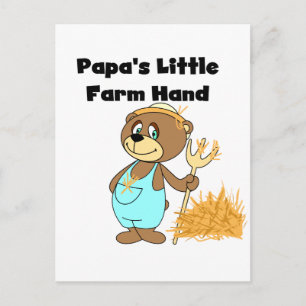 Papas kleine Farmhandgeschenke und -geschenke Postkarte