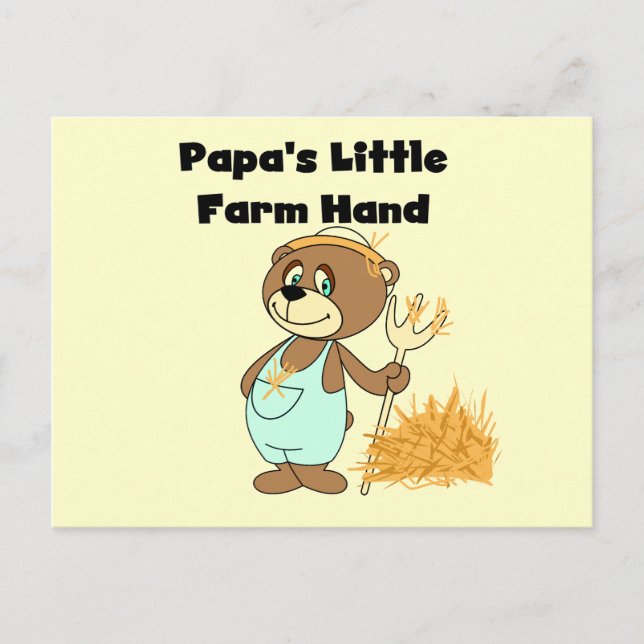 Papas kleine Farmhandgeschenke und -geschenke Postkarte (Vorderseite)