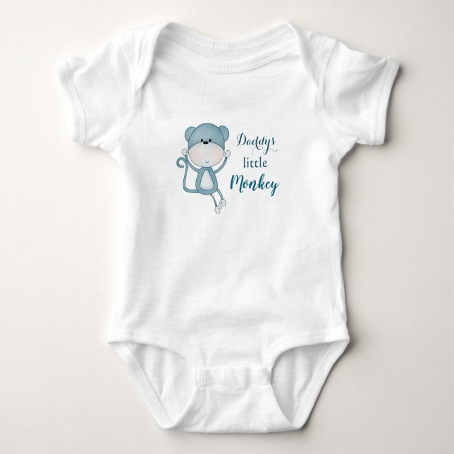 Papa's Kleiner Affe Baby Strampler (Vorderseite)