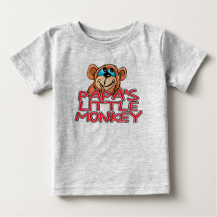 Papas kleiner Affe Baby T-shirt