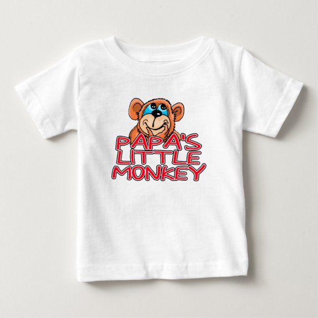 Papas kleiner Affe Baby T-shirt (Vorderseite)