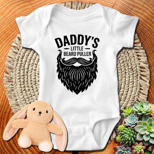 Papas kleiner Bartzupfer Baby Strampler
