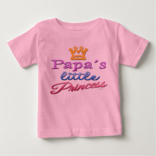 Papas kleiner Prinzessin-Baby-Kleinkind-T - Shirt