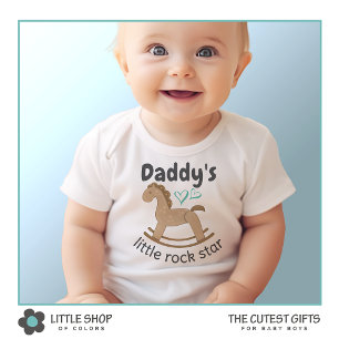 Papas kleiner Rockstar Baby Strampler