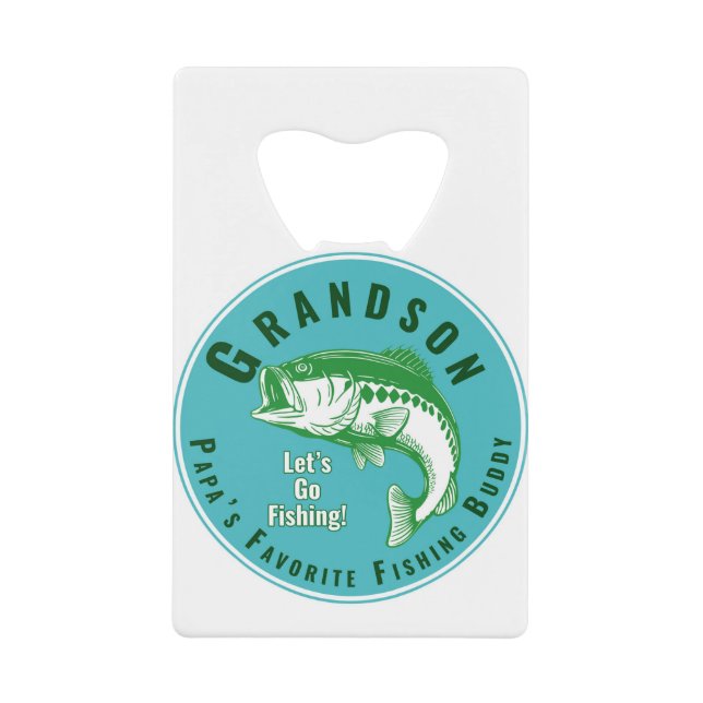 Papas Lieblingsfischbuddy Geldbeutel Flaschenöffner (Vorderseite)