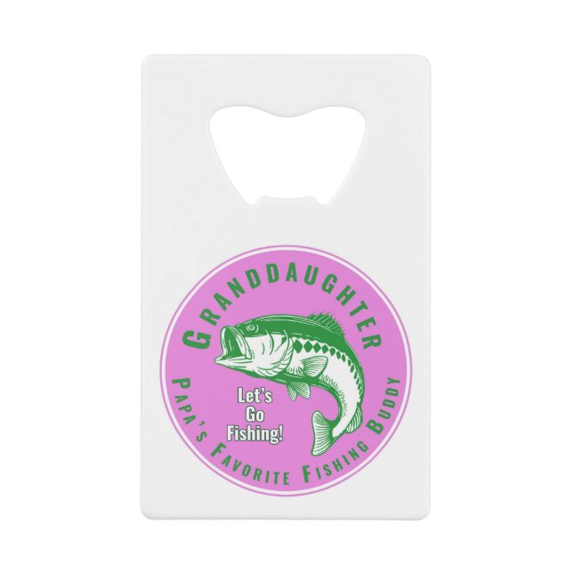 Papas Lieblingsfischbuddy Geldbeutel Flaschenöffner (Vorderseite)