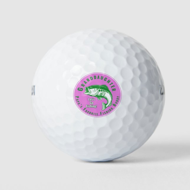 Papas Lieblingsfischbuddy Golfball (Vorderseite)