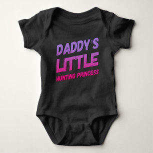 Papa's Little Coon Junting Princess Baby Bodysuit Baby Strampler