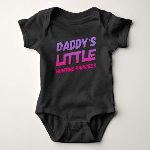 Papa's Little Coon Junting Princess Baby Bodysuit Strampler