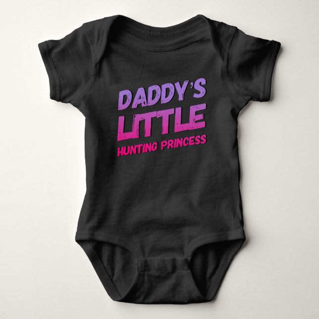 Papa's Little Coon Junting Princess Baby Bodysuit Strampler (Vorderseite)