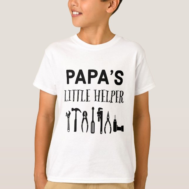 Papas Little Helper T - Shirt (Vorderseite)