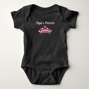 Papas Personalisierter Baby Bodysuit Princess Strampler