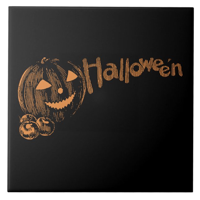 Papa's Posse of Halloween Kürbislaternen Fliese (Vorderseite)