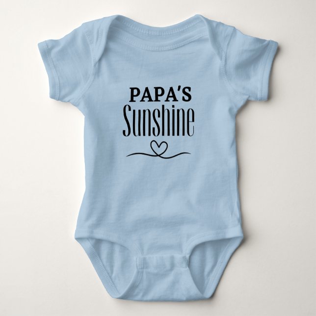 Papas Sonnenschein Baby Strampler (Vorderseite)