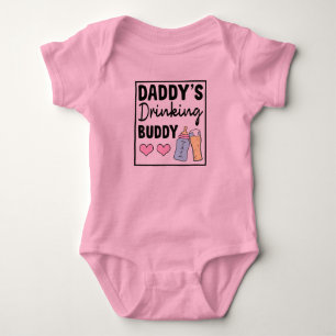 Papas Trinkkumpel Lustiger Baby-Body Baby Strampler
